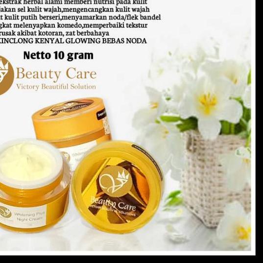 ۝ WHITENING PLUS NIGHT CREAM / CREAM MALAM GLOWING / CREAM MALAM / VBC / V BEAUTY CARE ۞