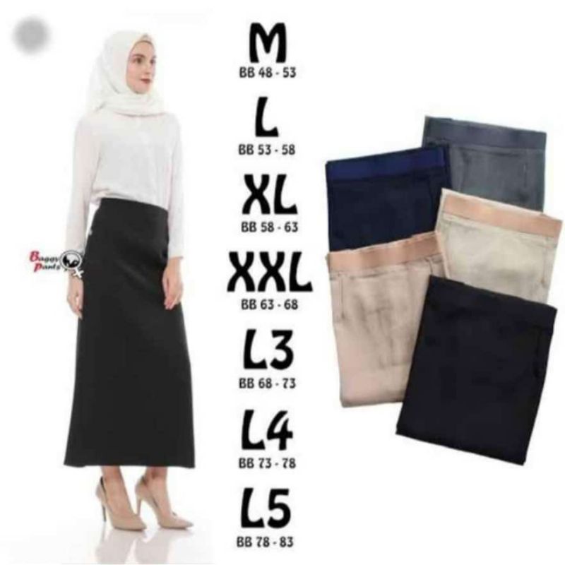 ROK KERJA MODEL A LINE MAXI (FORMAL) SIZE S - L8 [PREMIUM QUALITY]