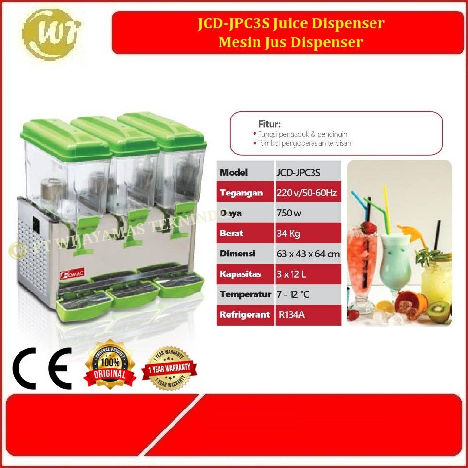 JCD-JPC3S Juice Dispenser - Mesin Jus Dispenser