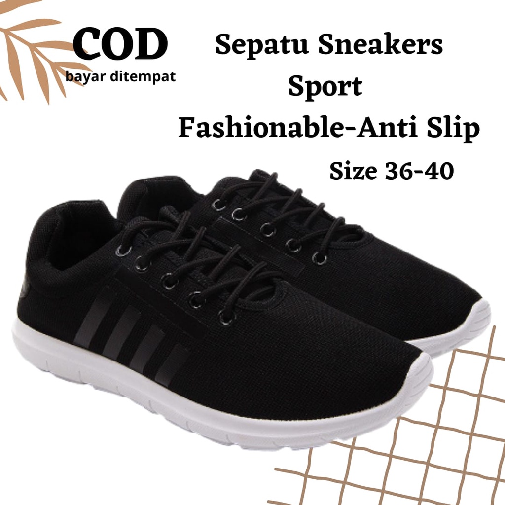 Sepatu Sekolah anak Remaja Sd Smp Sma Pria Sneakers Porto Fashionable Anti Slip size 36-40 Terbaru