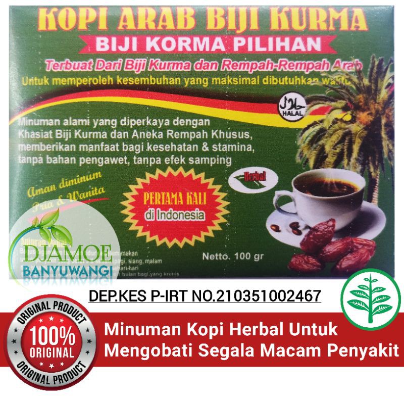 

Kopi Arab Biji Kurma Syarifah Umi Kalsum Minuman Kesehatan Biji Kurma Original 100%