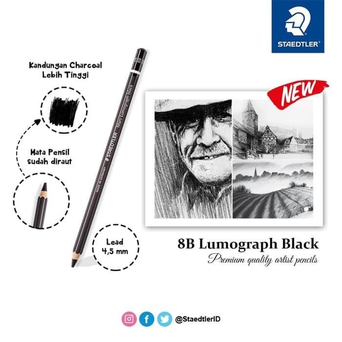 

Staedtler Mars Lumograph 8B Black - Special Edition Best Seller
