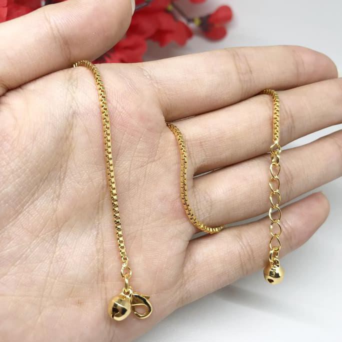 promo Gelang Kaki Rantai Polos Italy Xuping Ankle Lapis Emas - BB193