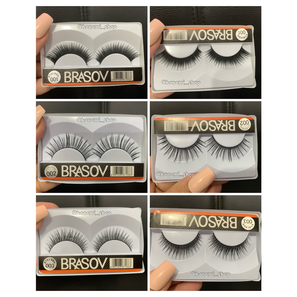 BRASOV Bulu mata Palsu Natural  fake eyelash 1pasang