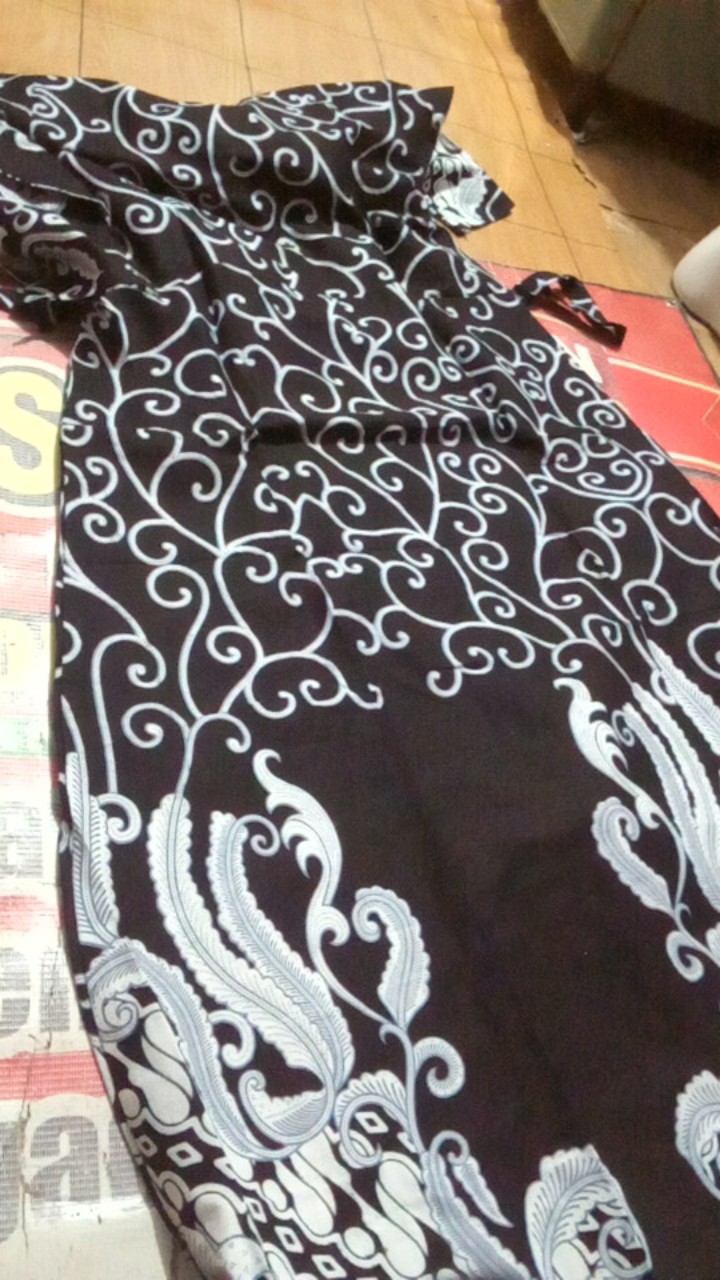 Batik Couple Keluarga Sania Ruffle Ori Ndoro Jowi Dnt Ulir Putih