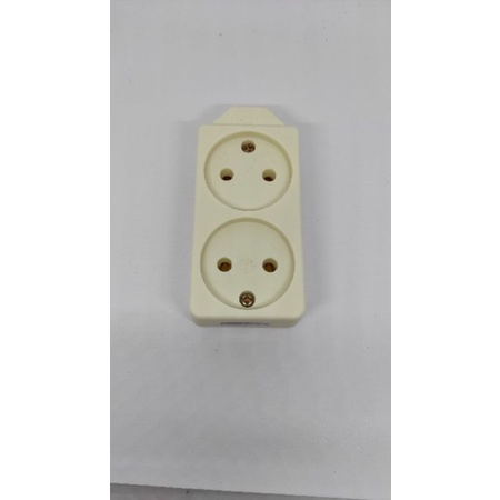 Stop Kontak 2 Lubang Kuningan Non Arde Loyal LY - 902T