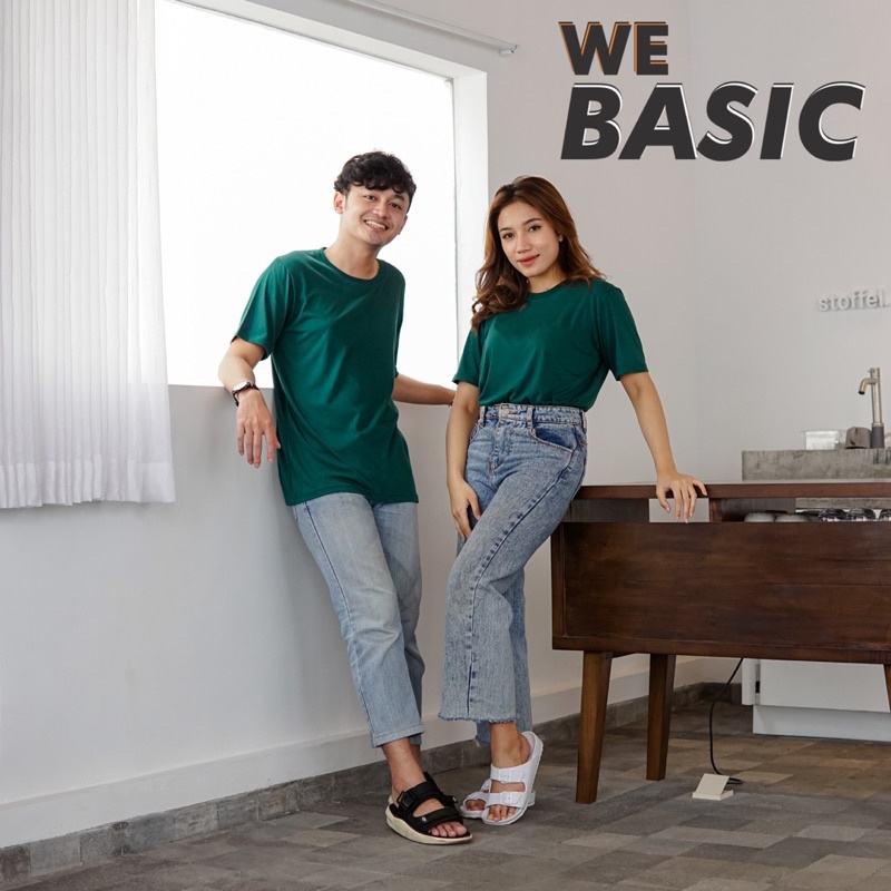 WEBASIC KAOS POLOS PREMIUM COTTON 30S LENGAN PENDEK (Jaminan Bahan Nyaman dan Adem)