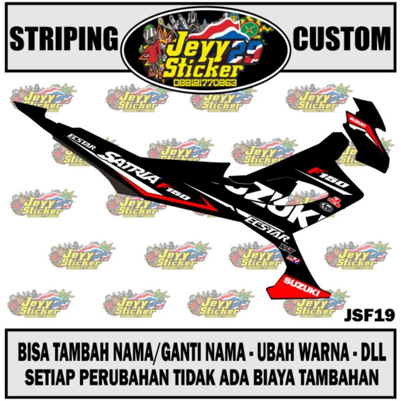 STRIPING STICKER CUSTOM SATRIA FU FACELIFT