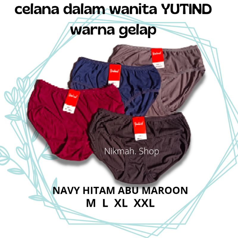 celana dalam wanita YUTIND warna gelap