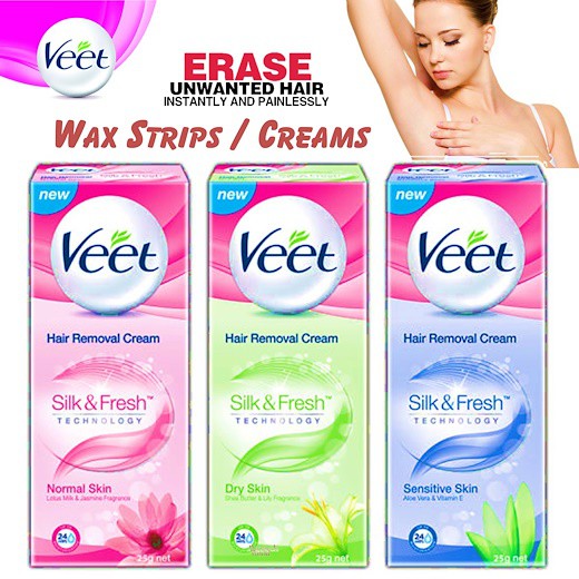 [BOGOF] Veet Penghilang Bulu 60 gr | BIOAQUA Hair Removal 60+60 Gr