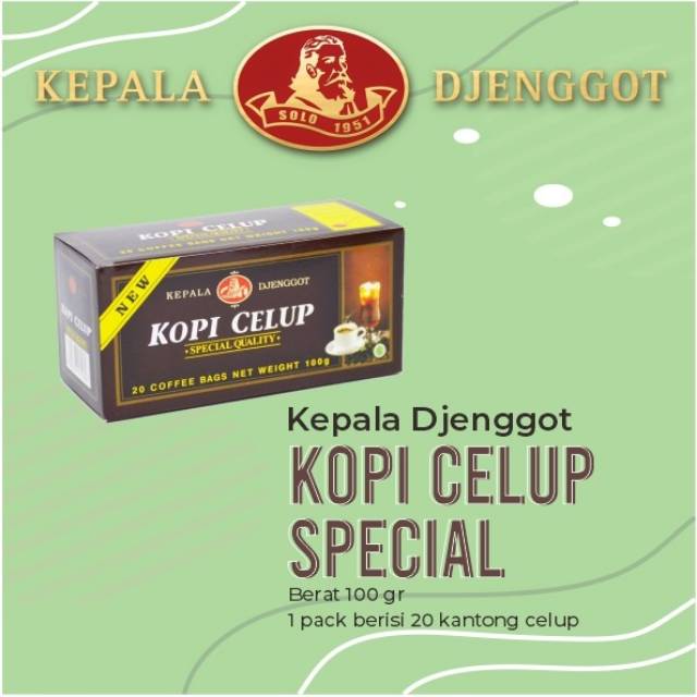 

Kepala djenggot kopi celup special