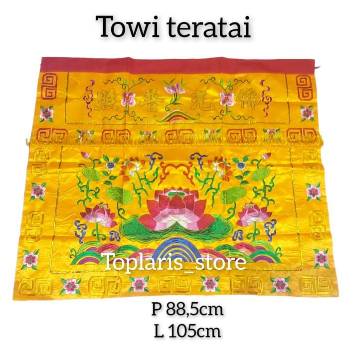 Kain Towi Tokwi Teratai Kuning Emas Premium 025