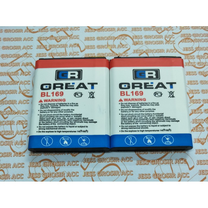 Baterai Battery GREAT Double Power LENOVO BL169 BL-169 S560 A789 S560 P800