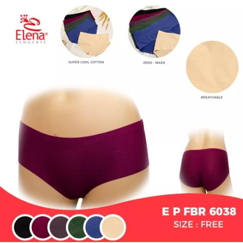 [COD✔️] Elena Celana Dalam Seamless Wanita Tanpa Rajutan Free Size E6038Multicolour CD Remaja dingin