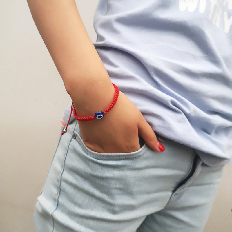 Gelang Tangan Adjustable Motif Mata Iblis Untuk Wanita  Fashion Accessories