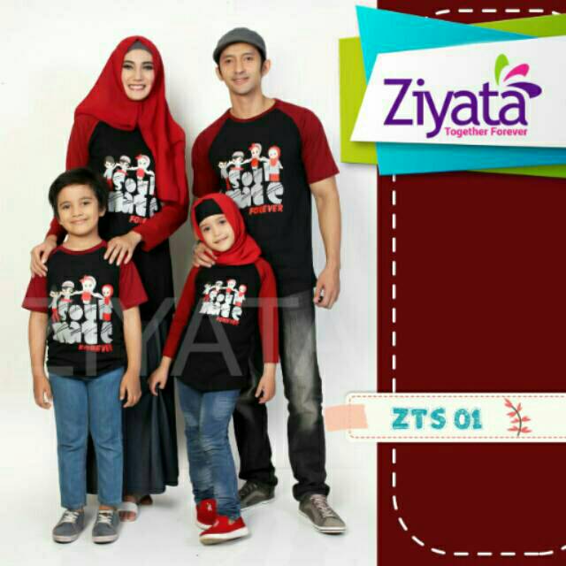 KODE ZTS 01. KAOS ZIYATA. KAOS COUPLE KELUARGA MUSLIM ZIYATA. KAOS ZIYATA FAMILY. ZIYATA BANDUNG