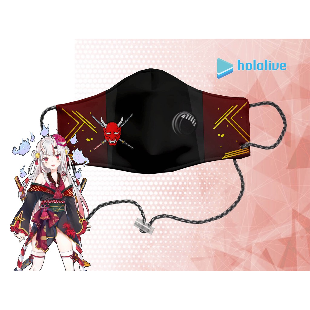Masker Hololive NAKIRI AYAME N95 2 Ply SNI