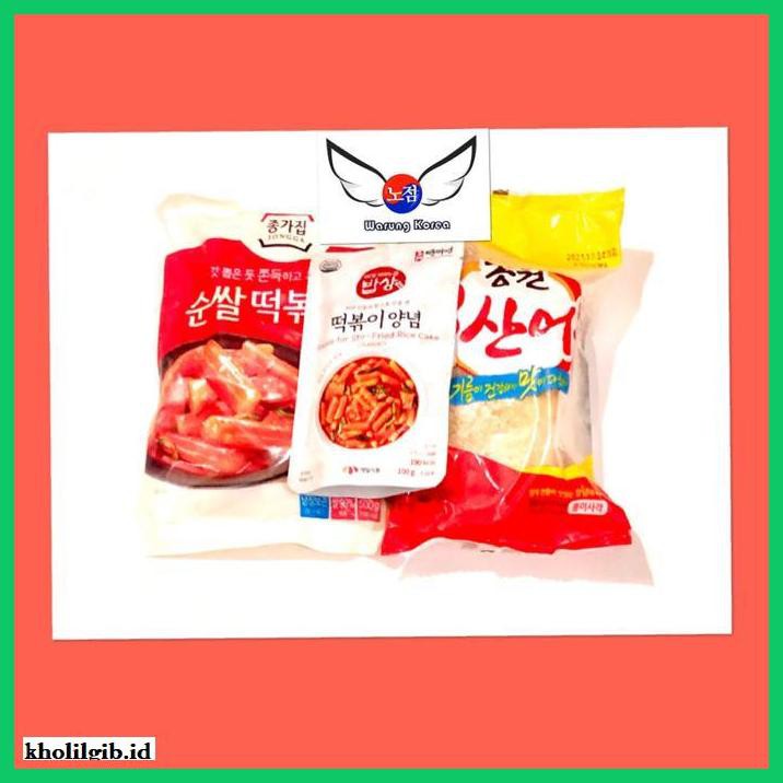 

gnidderdsaus- termurah paket topokki, topokki sauce beksul, fish cakes dongwon - sliced -asliiiiii.