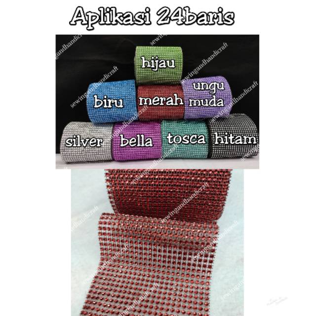 Aplikasi ck 24 Baris / Berlian imitasi 24 Baris