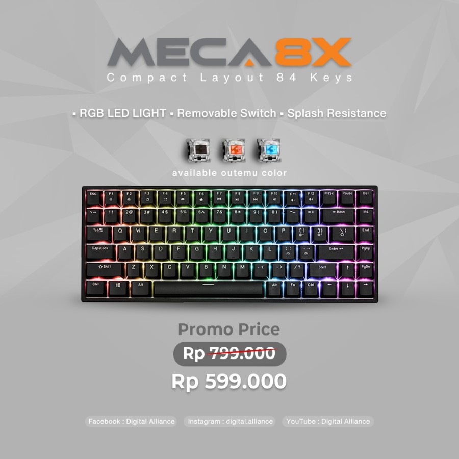 Digital alliance Keyboard Gaming Meca 8X / DA Meca 8X