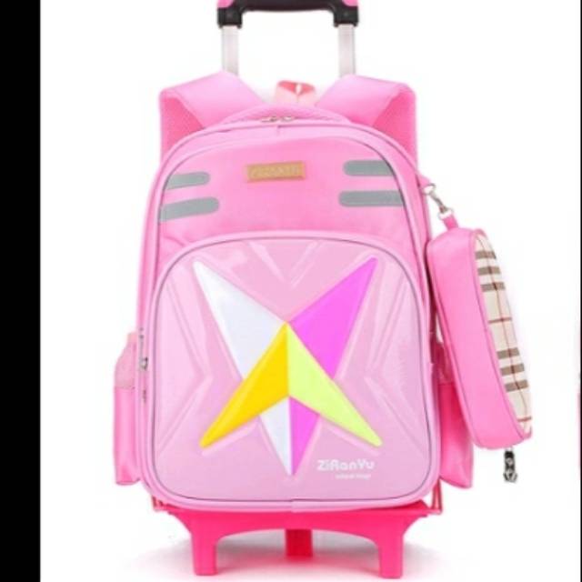 Tas trolley ransel roda 6 import