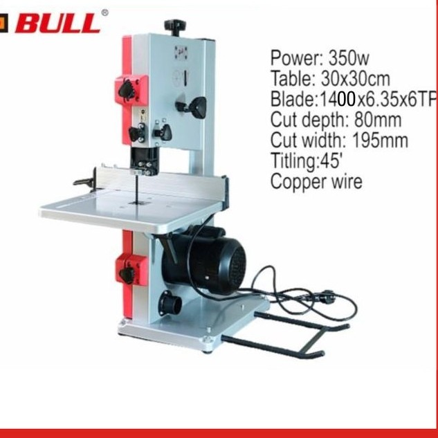 Bull BS-08 / Mesin Band Saw 8inch Bull Bs08 / Mesin Gergaji Pita Duduk