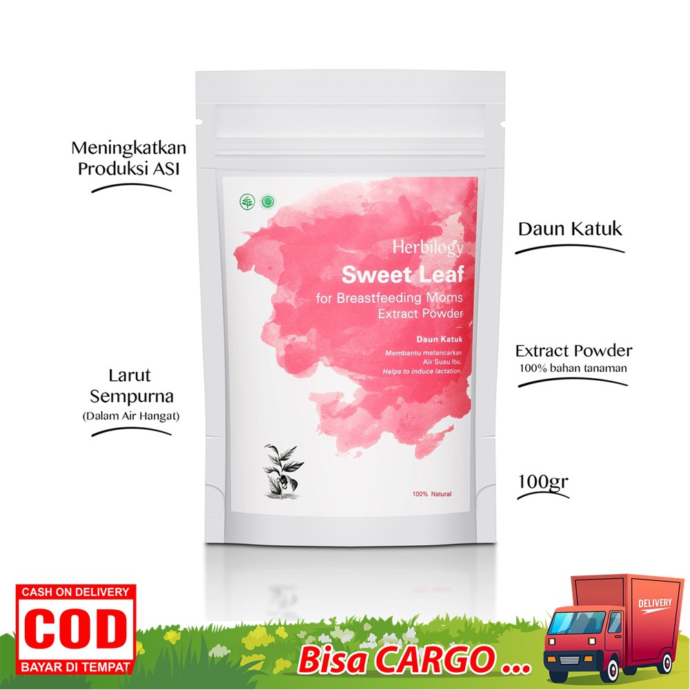 Herbilogy Extrak Daun Katuk Sweet Leaf Extract Powder 100g