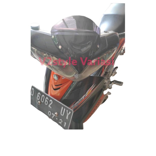 VISOR 125ZR SIGMA FiZR F1ZR 125R WINDSHIELD VEGA R VEGA LAMA PISOR JUPITER Z J FISOR SATRI FU HIU 2T 2TAK SET BAUT PENDEK 2,5CM VISOR MIO S MIO J MIO SPORTY MIO GT WARNA RYBEN SMOKE HITAM BENING CLEAR BATOK KEPALA MOTOR DEPAN KACA DEPAN AKRILIK ACRILIK