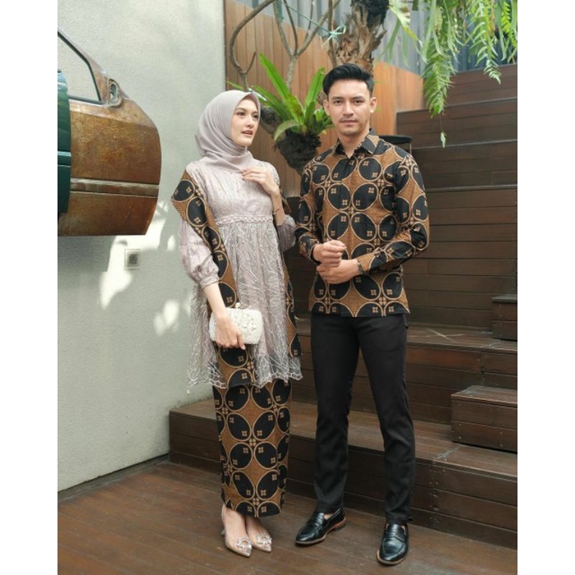 KEBAYA BATIK MODERN KEBAYA MAHESWARI LAMARAN WISUDA TUNANGAN WID BATIK AKITA SHOOP-COUPLE KAWUNG