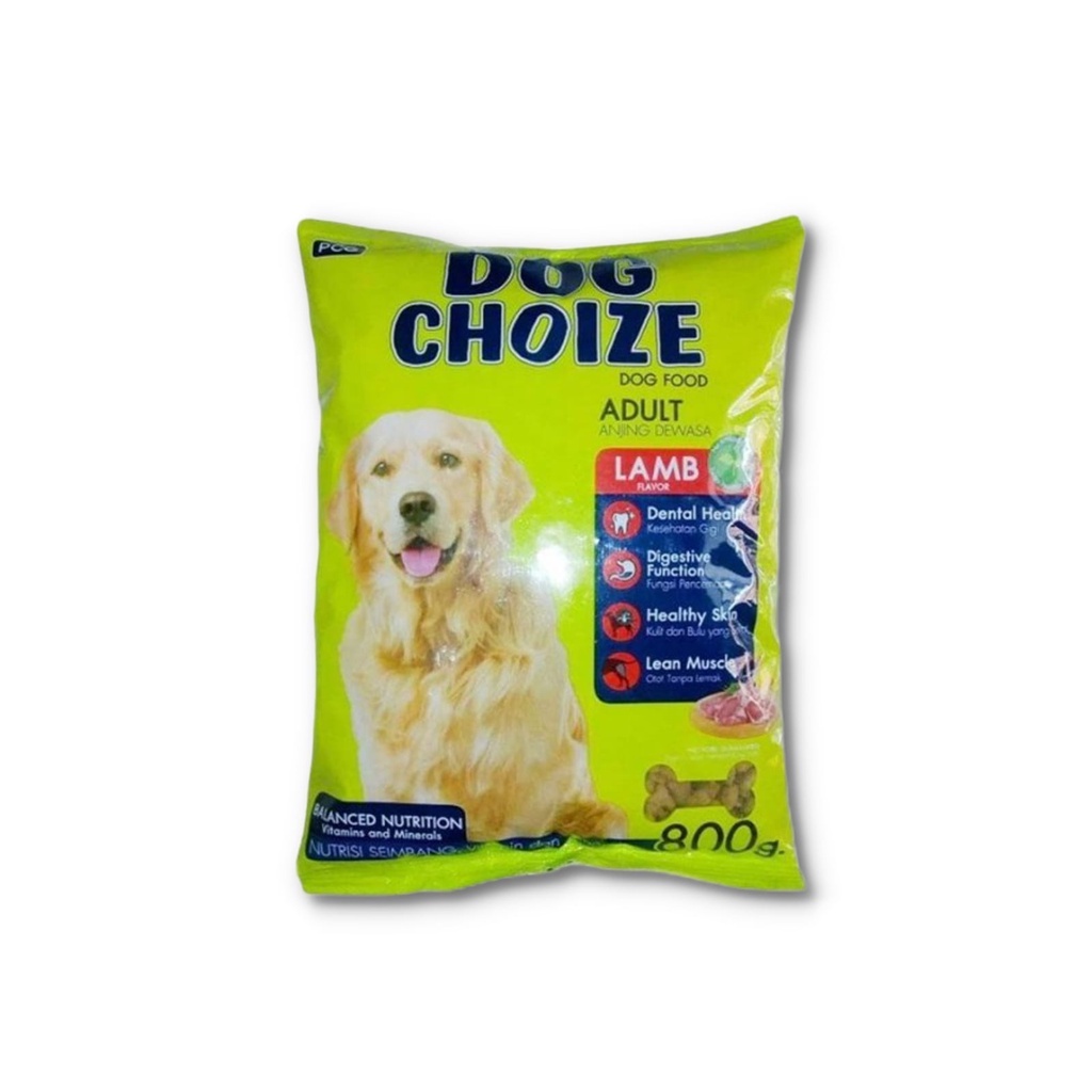 (Freshpack) Makanan Anjing Kering DOG CHOIZE 800 Gram / Dry Dog Food Murah