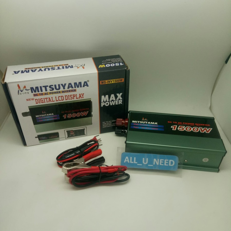 Power Inverter Mitsuyama 1500 Watt / Perubah Arus Dc Menjadi Ac