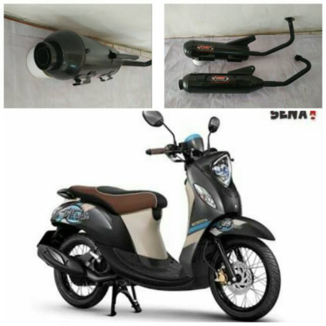 Knalpot racing bobokan model standar YAMAHA FINO INJECTION 125 fi