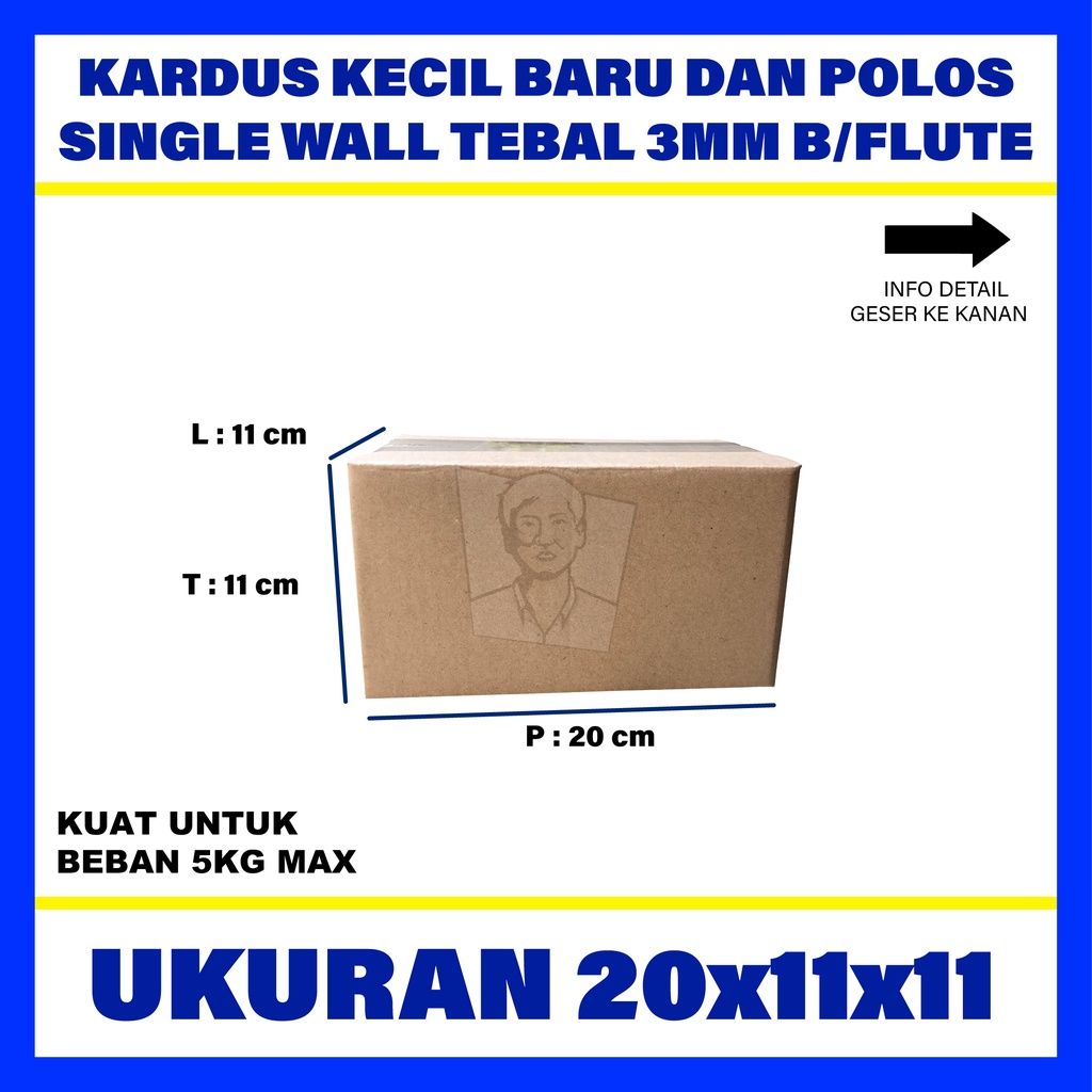 

Kardus Polos Box Karton Murah 20 x 11 x 11