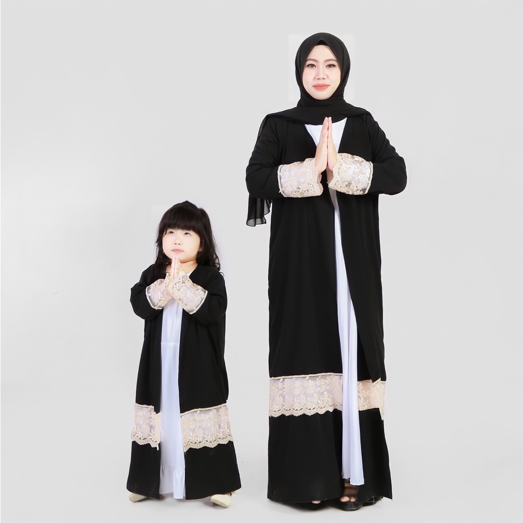 Outer Abaya Couple Ibu Dan Anak | Abaya Couple Ibu Dan Anak