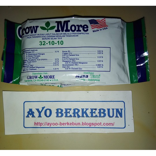 pupuk growmore / grow more daun