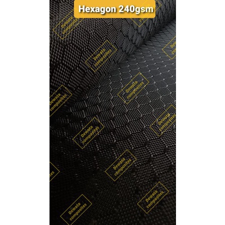 Serat Carbon Hexagon 240gsm