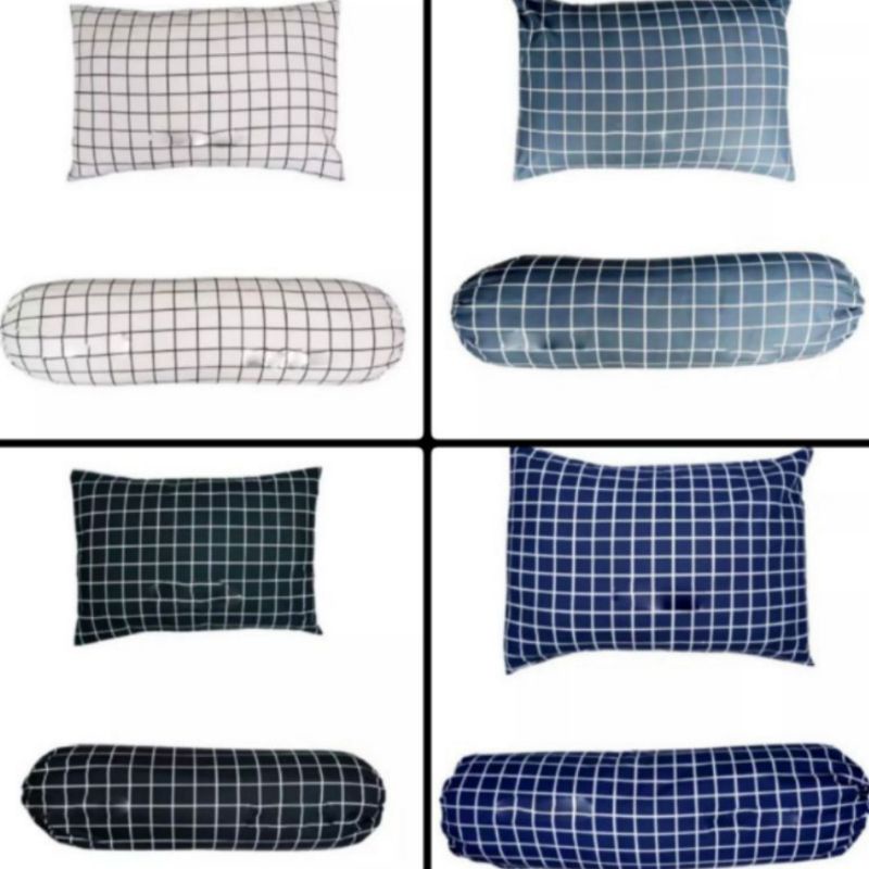 SARUNG BANTAL DAN SARUNG GULING MOTIF KOTAK KOTAK DAN AESTENTIC GROSIR EMILI