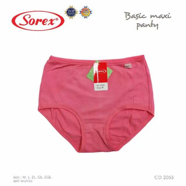 CD SOREX 2055 - CELANA DALAM SOREX KATUN SIZE M L EL QL EQL - CD WANITA BASIC MAXI SOREX 2055 KATUN NYAMAN DIPAKAINYA - CD SOREX 2055 | Celana dalam sorex halus renda jahit belakang - ARA98STORE