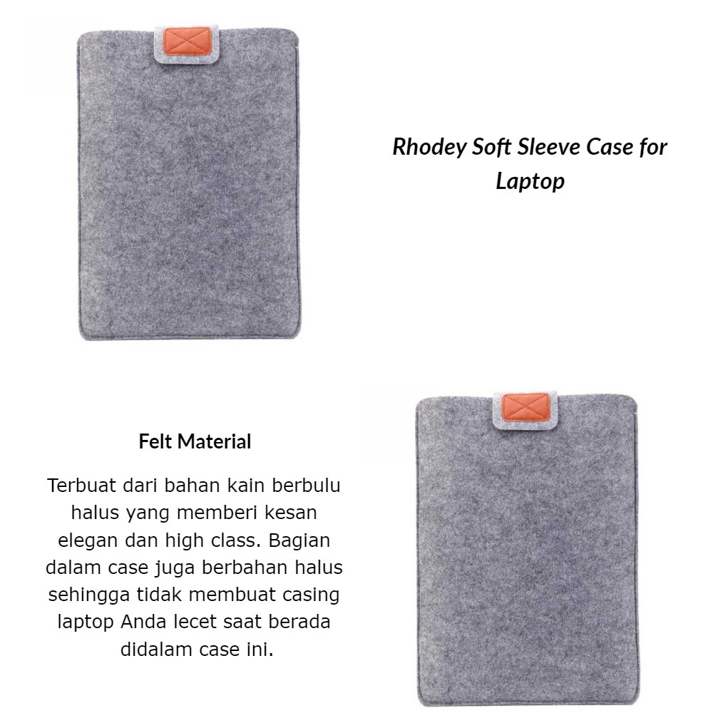 Tas Laptop Cover Laptop Soft Sleeve Case Untuk Laptop/ Macbook 11&quot;  Inch 13&quot; inch 15&quot;inch -GRAY