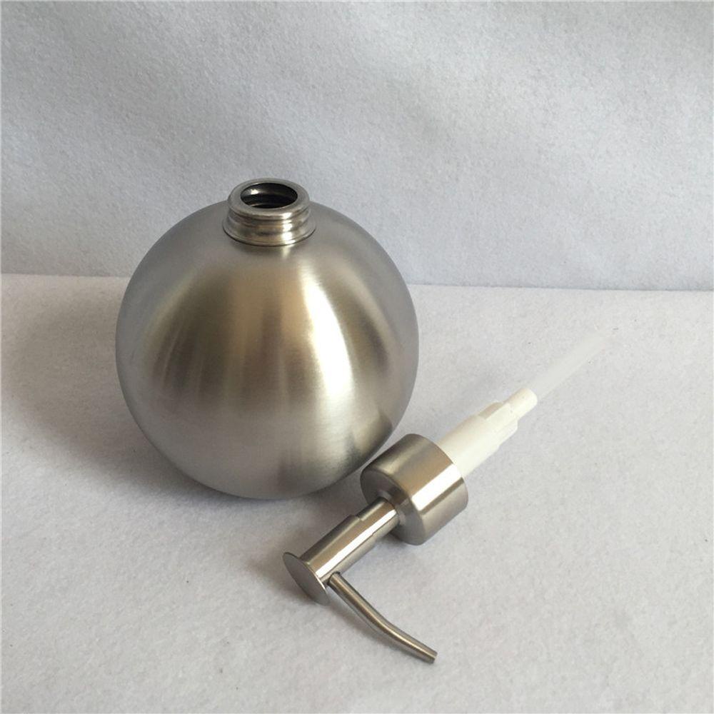 Populer Dispenser Sabun Perawatan Kulit Perlengkapan Kamar Mandi Silver Reusable Oval Hand Sanitizer Bottle