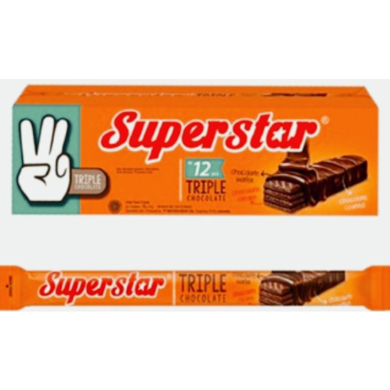 

Coklat Wafer Superstar ( isi 20 pcs @16gr )