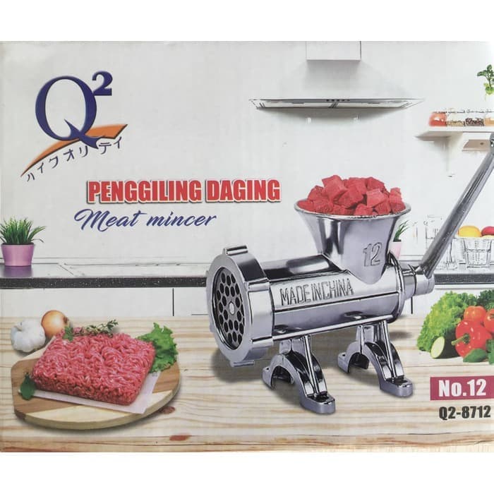 Q2-8712 Alat Penggiling Gilingan Daging Q2 8712 Meat Mincer Manual Besi NO 12 PROMO