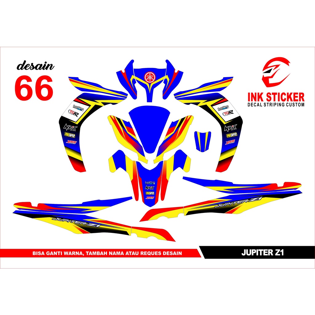 Sticker Decal Jupiter Z1 66 Fullbody