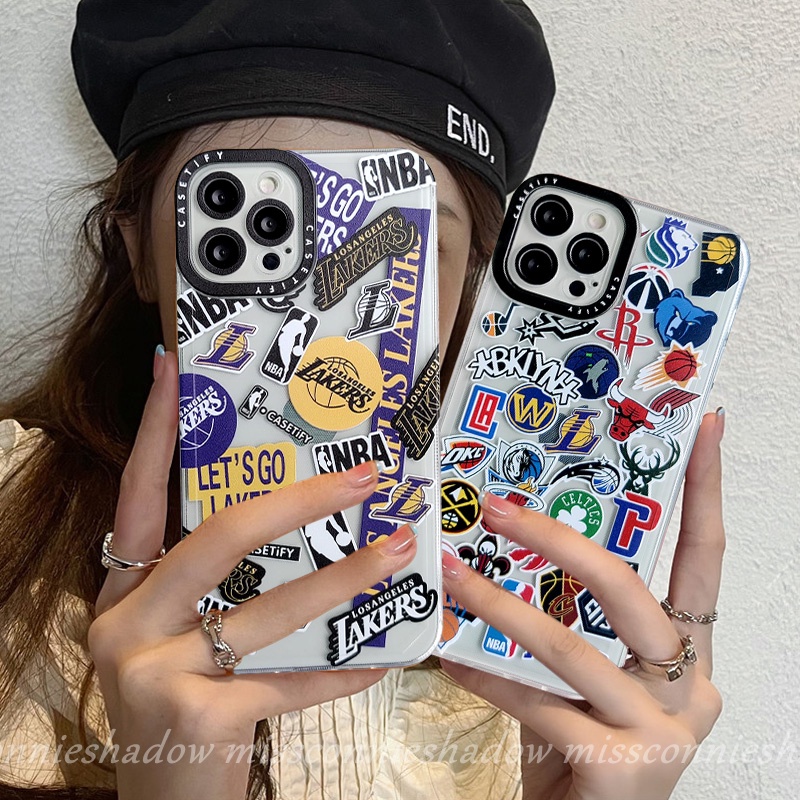 Soft Case Tpu Motif NBA Lakers Untuk IPhone 11 13 12 Pro Max 7 8 Plus XR X XS Max 6 6s Plus SE 2020