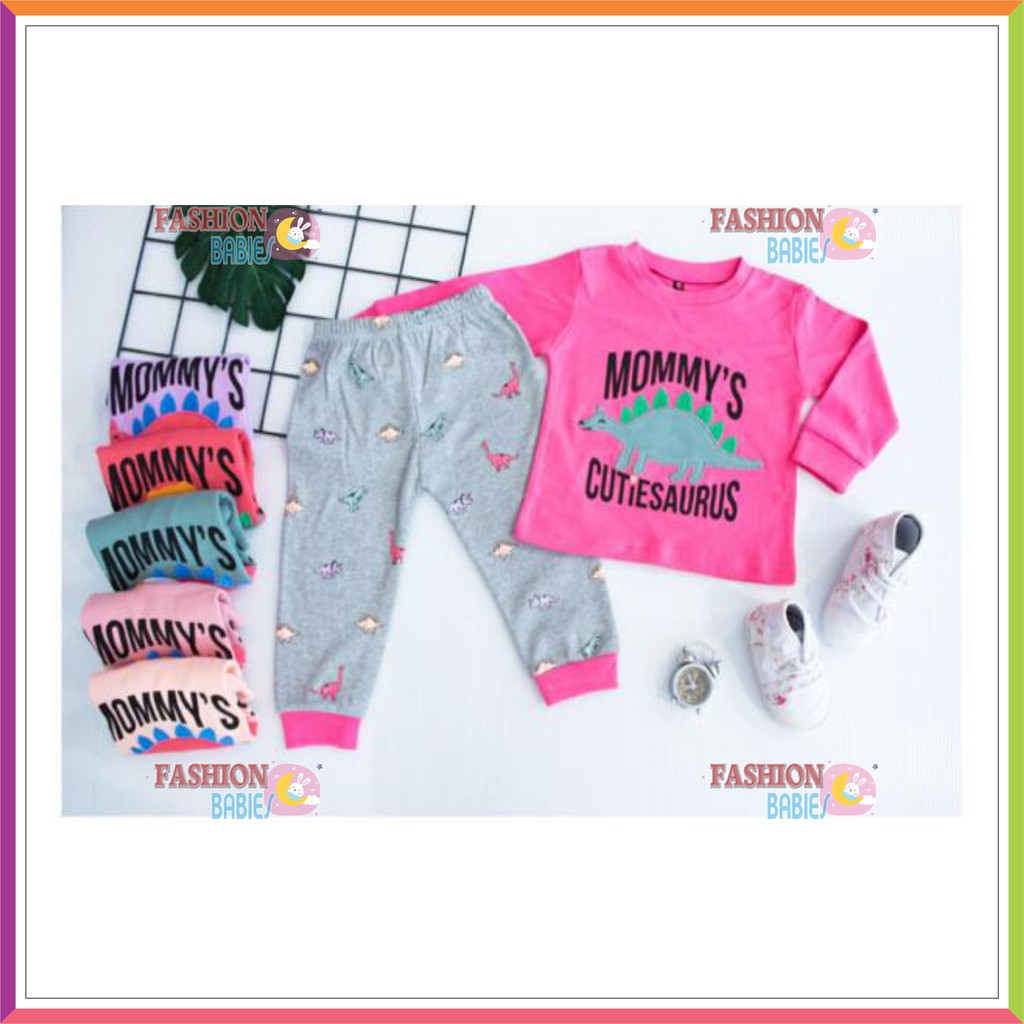 ❤ Baby Fashion ❤ SETELAN CELANA PANJANG / BABY GIRL JOGGER SET IMPOR 1-3TH