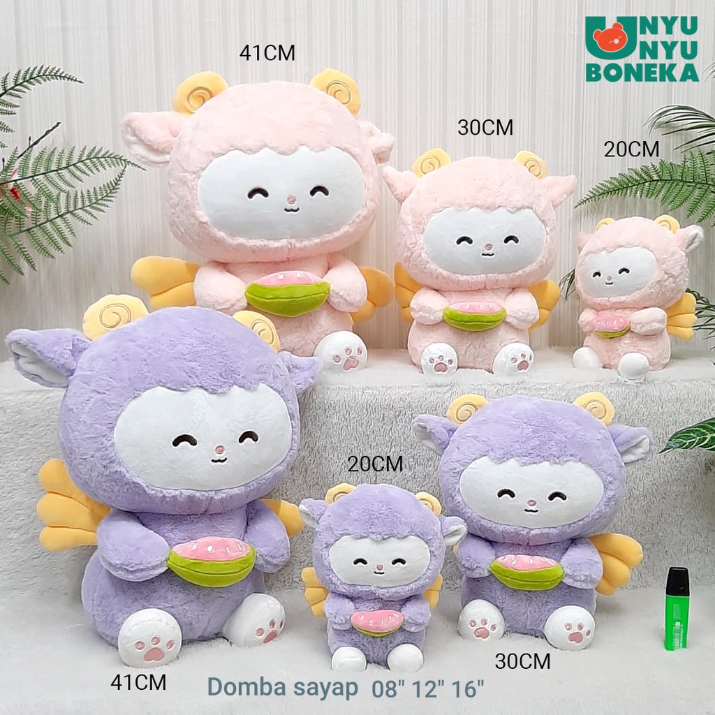 boneka domba animal semangka sayap bahan import