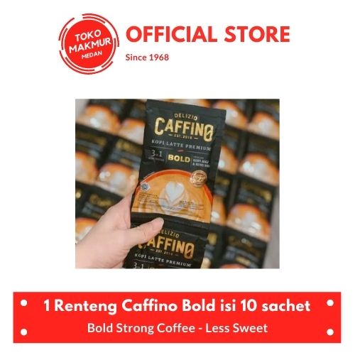1 RENTENG CAFFINO BOLD STRONG COFFEE PREMIUM 30GR ISI 10 SACHET - KOPI