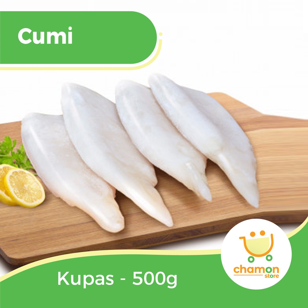 

Cumi Kupas Frozen / Beku per 500g - Kualitas Export