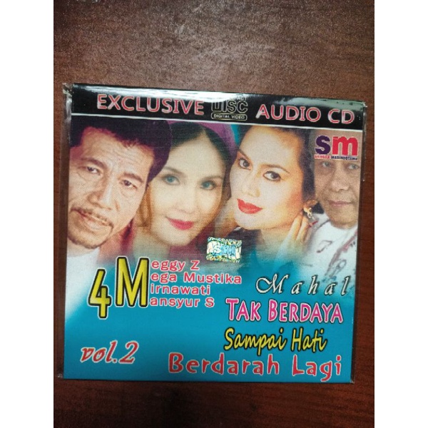 CD audio original dangdut 4M Mega Mustika-mirnawati-mansyur s-meggy z prod.silogan masindotama