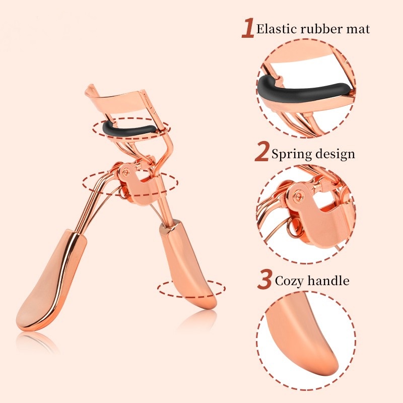 Penjepit Bulu Mata Eyelash Curler ROSEGOLD Alat Kecantikan Pelentik Bulu Mata ELEGAN F676